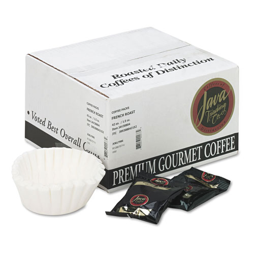Java Trading Company Coffee Portion Packs, 1.5oz Packs, French Roast, 42/Carton