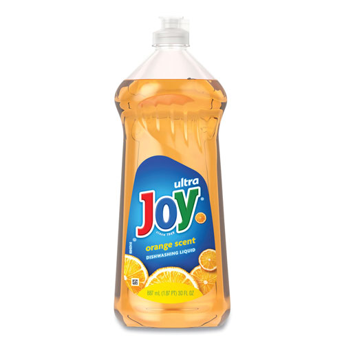 Joy Ultra Orange Dishwashing Liquid, Orange, 30 oz Bottle, 10/Carton
