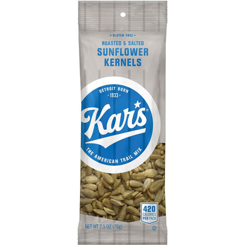 Kar's Sunflower Kernels, Roasted and Salted, 2.5 oz, 12 BG/BX, AST