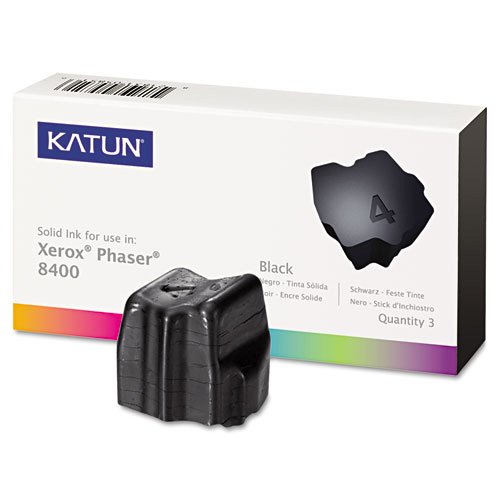 Katun Compatible 108R00604 Solid Ink Stick, 3400 Page-Yield, Black, 3/BX