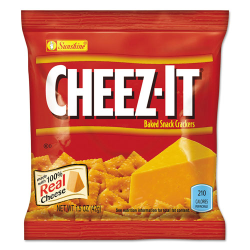 Keebler Cheez-it Crackers, 1.5 oz Bag, Reduced Fat, 60/Carton