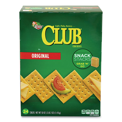 Keebler Original Club Crackers Snack Stacks, 50 oz Box
