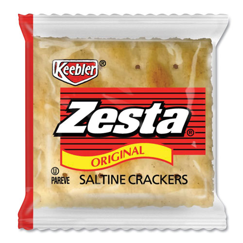 Keebler Zesta Saltine Crackers, 2 Crackers/Pack, 500 Packs/Carton