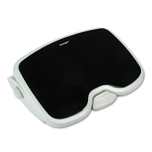 Kensington SoleMate Comfort Footrest with SmartFit System, 21.5w x 14d x 3.5h to 5h, Gray/Black