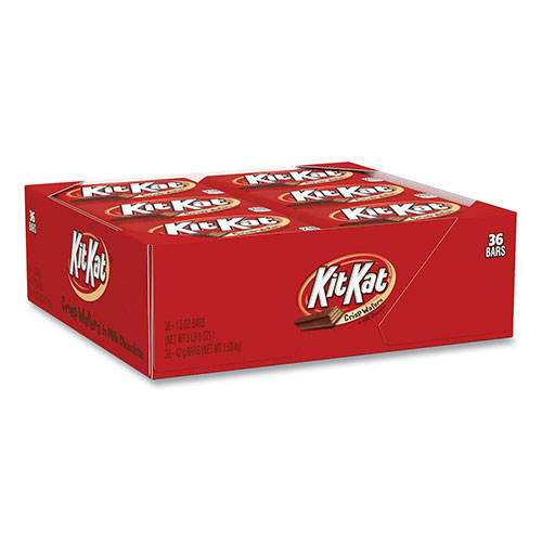 Kit Kat® Wafer Bar with Milk Chocolate, 1.5 oz Bar, 36 Bars/Box
