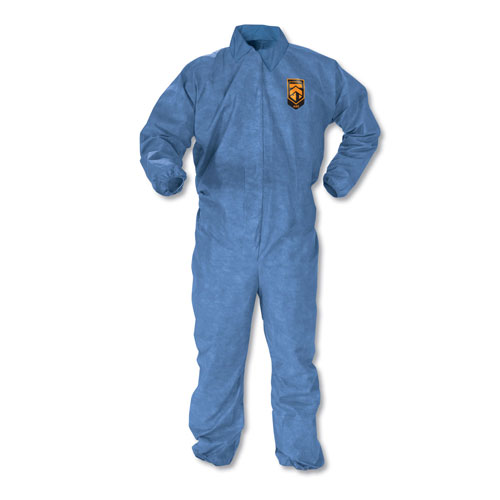 KleenGuard™ A60 Elastic-Cuff, Ankle & Back Coveralls, Blue, 2X-Large, 24/Case