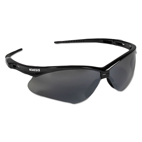 KleenGuard™ V30 Nemesis Safety Glasses, Black Frame, Smoke Lens