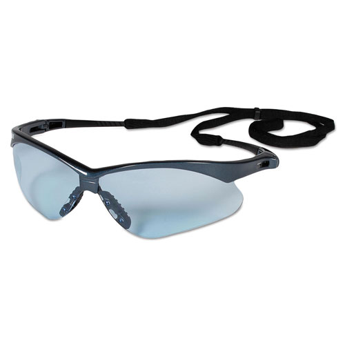 KleenGuard™ V30 Nemesis VL Safety Glasses, Blue Frame/Lt Blue Lens, Nylon/Polycarb,12/CT