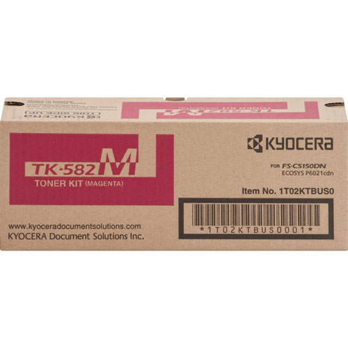 Kyocera Toner Cartridge f/5150/6021, 2,800 Page Yield, Magenta