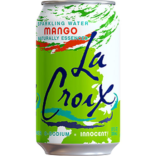 LaCroix Mango Flavored Sparkling Water, 12 oz, 12/Pack, 2Pack/Carton