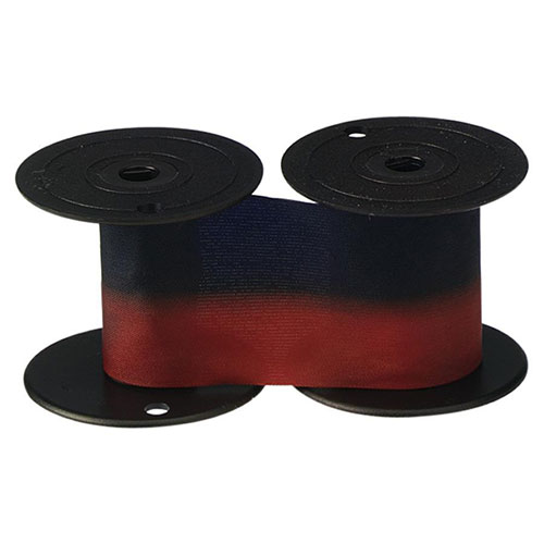 Lathem Time 7-2CN 2 Color Replacement Ribbon for 1221 & 4001 Time Recorders, Blue/Red Ink
