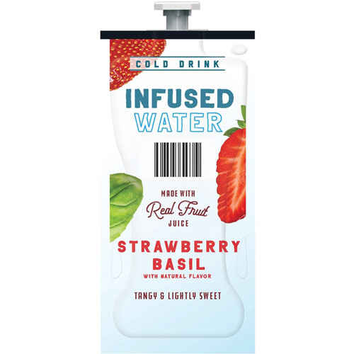 Flavia™ Strawberry Basil Infused Water Freshpack, Strawberry Basil, 0.11 oz Pouch, 100/Carton