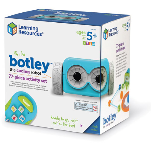 Learning Resources Activity Set, Coding Robot, 9"Wx9"Lx6-1/5"H