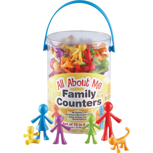 Learning Resources All About Me Family Counters, 72/PK, Multi