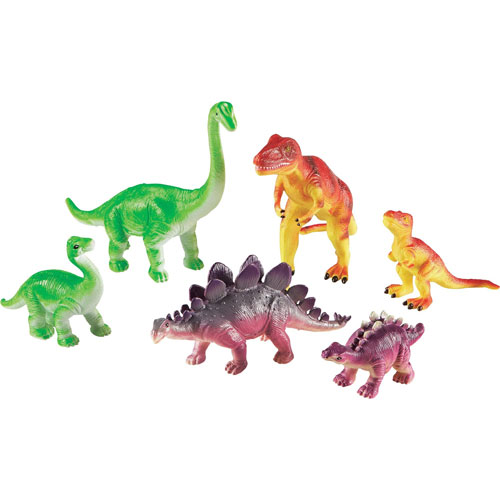 Learning Resources Dinosaur Play Set, 6Pc, Ast