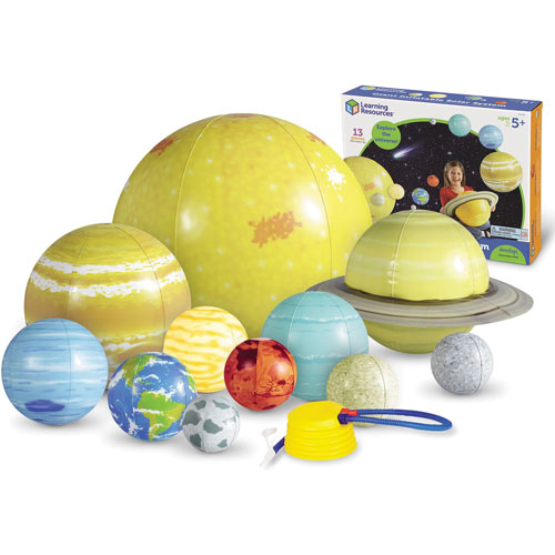 Learning Resources Giant Inflatable Solar System, 5"-23" D, Multi