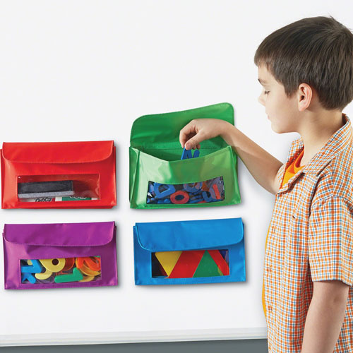 Learning Resources Magnetic Storage Pockets, 9-1/2" x 5-1/2", Multi