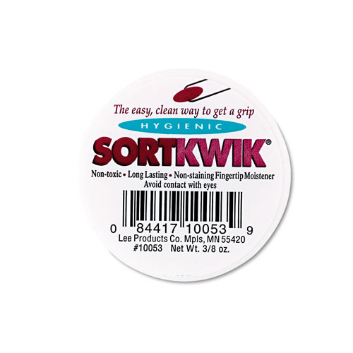Lee Sortkwik Fingertip Moisteners, 3/8 oz, Pink, 3/Pack