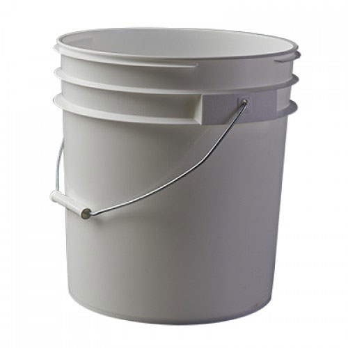 Letica 4 Gallon Round Container, White