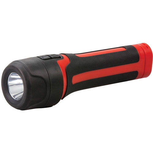 Life+Gear® Flashlight, Path, 150 Lumen, 1-9/10"Wx1-9/10"Lx7-1/4"H, Black/Red