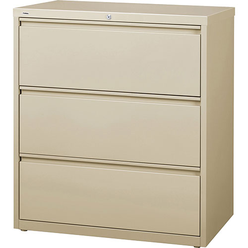Lorell 3-Drawer Lateral File, Putty