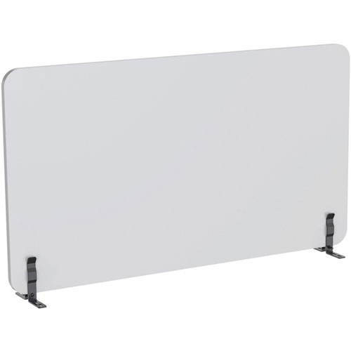 Lorell Acoustic Desktop Privacy Panel, 47.2" x 23.6" Height, Polyester Fiber, Light Gray