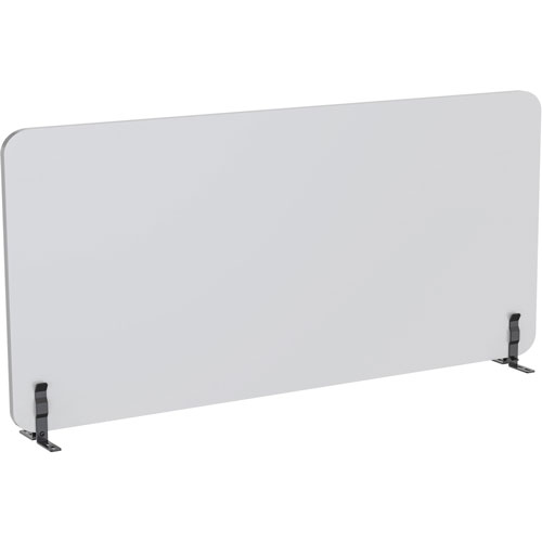 Lorell Acoustic Desktop Privacy Panel, 59" x 23.6" Height, Polyester Fiber, Light Gray