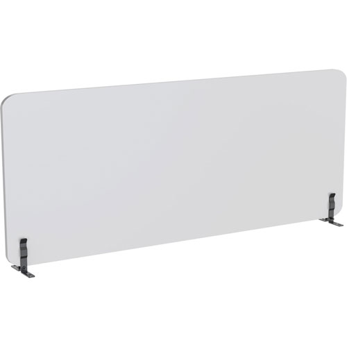 Lorell Acoustic Desktop Privacy Panel, 70.9" x 23.6" Height, Polyester Fiber, Light Gray