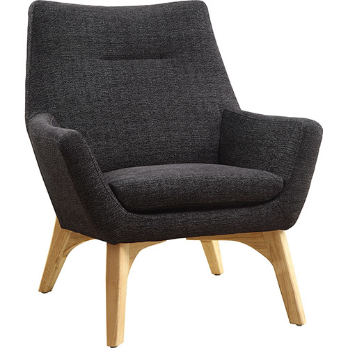 Lorell Chair, Lumbar Support, 32-3/5"Wx19-3/4"Lx35-1/2"H, Black/Natural