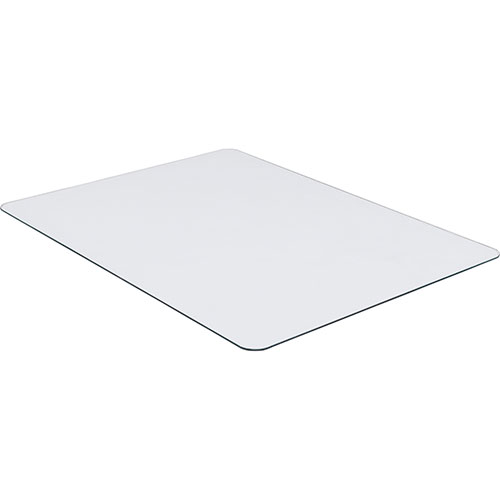 Lorell Chairmat, Tempered Glass, 46"Wx36"Lx1/4"H, Clear