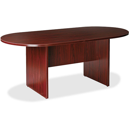 Lorell Conference Table, Racetrack Top, 72"Wx36"Dx29"H, Mahogany