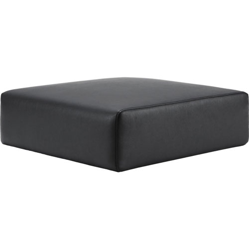 Lorell Contemporary Collection Single Sofa Seat Cushion, 25.5" x 25.5" x 7.9", Material: Polyurethane, Finish: Black