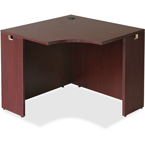 Lorell Corner Desk, 36" x 42" x 29-1/2", Mahogany