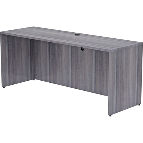 Lorell Credenza Shell, 72"x24"x29-1/2", Weathered Charcoal