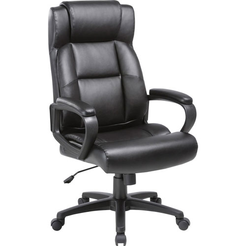 Lorell Executive Chair, High-Back, 29"Wx28-1/2"Lx46"H, Black