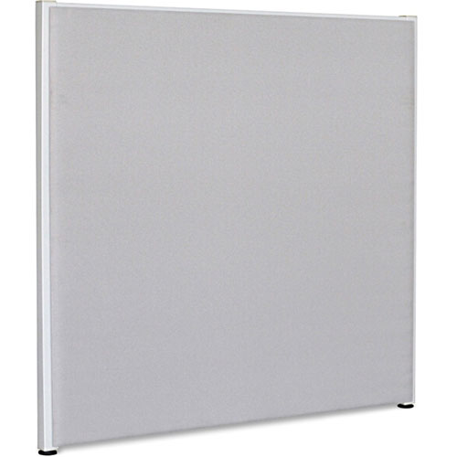 Lorell Gray Fabric Panel, 48" x 48" Height, Fabric, Steel, Gray