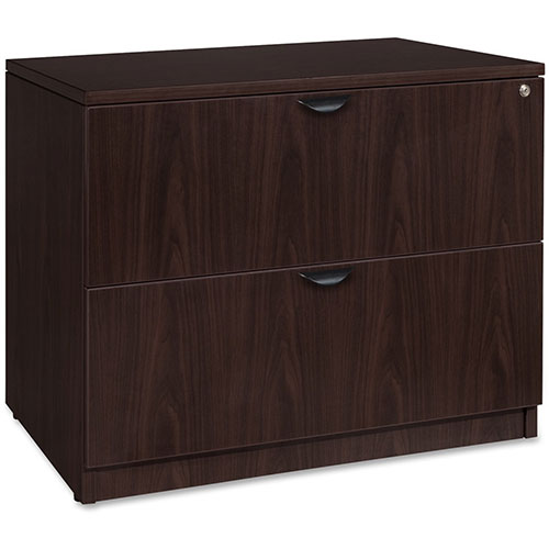 Lorell Lateral File, 2 Drawers, 34-1/2"Wx22"Dx29"H, Espresso