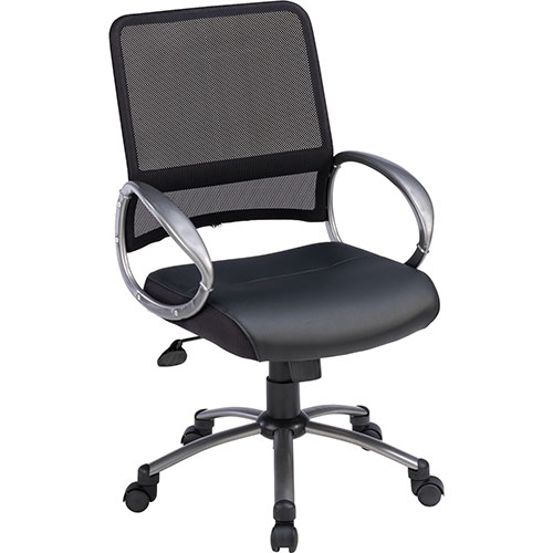 Lorell Mesh Task Chair, 25"x25"x42", Black