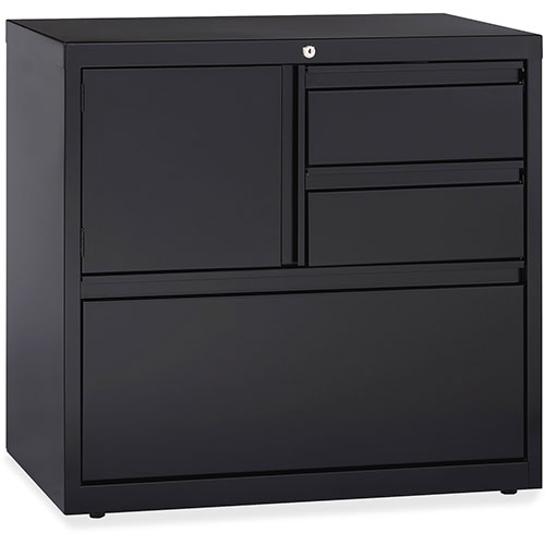 Lorell PSC Door Lateral File, 30" x 18-5/8" x 28", Black