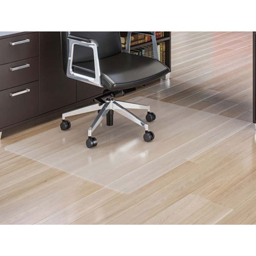 Lorell Rectangular Chairmat, All Floors/Carpets, 60"x60", Clear