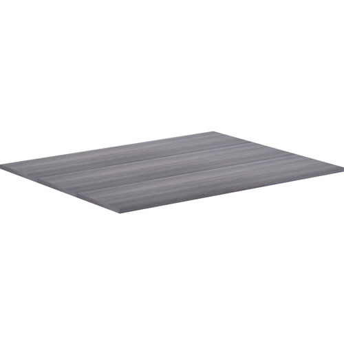Lorell Revelance Conference Rectangular Tabletop, 59.9" x 47.3" x 1" x 1", Material: Laminate, Polyvinyl Chloride (PVC) Edge, Particleboard Table Top, Finish: Weathered Charcoal