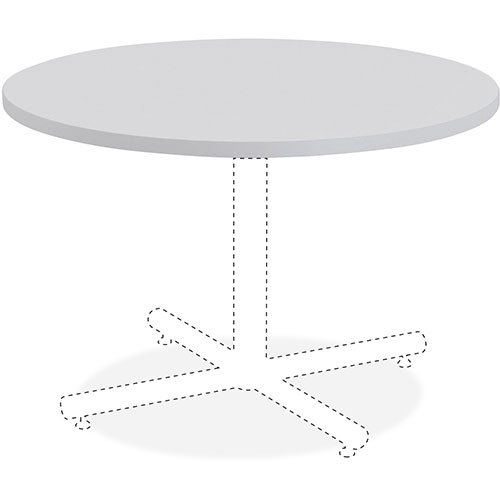 Lorell Round Table Top, 36", Light Gray