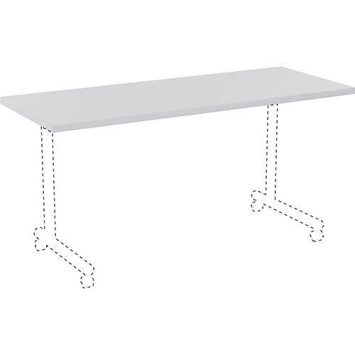 Lorell Table Top, 24"x60", Light Gray