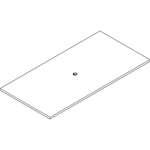 Lorell Tabletop, Rectangular, Modular, 96"x48"x1-1/2", Mahogany
