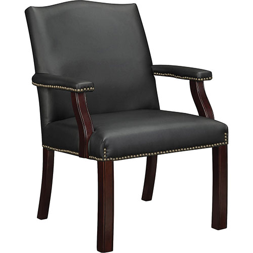 Lorell Traditional Guest Chair, 25"x27-1/2"x35-3/4", BK