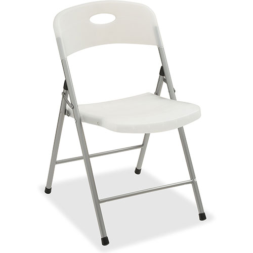 Lorell Translucent Folding Chairs, 225 lb. Cap, 19-3/4" x 18-1/4" x 31", 4//CT, Clear