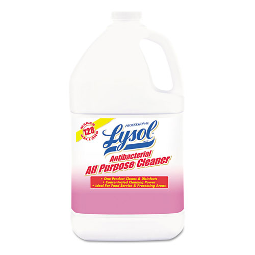 Lysol Antibacterial All-Purpose Cleaner Concentrate, 1 gal Bottle, 4/Carton