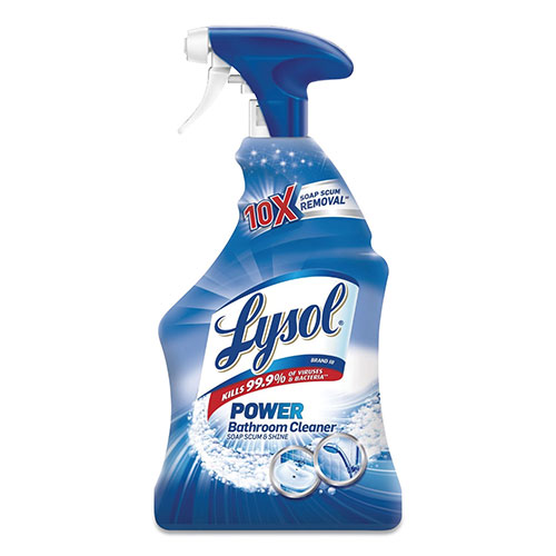 Lysol Disinfectant Bathroom Cleaners, Liquid, Island Breeze, 22 oz Trigger Spray Bottle, 6/Carton