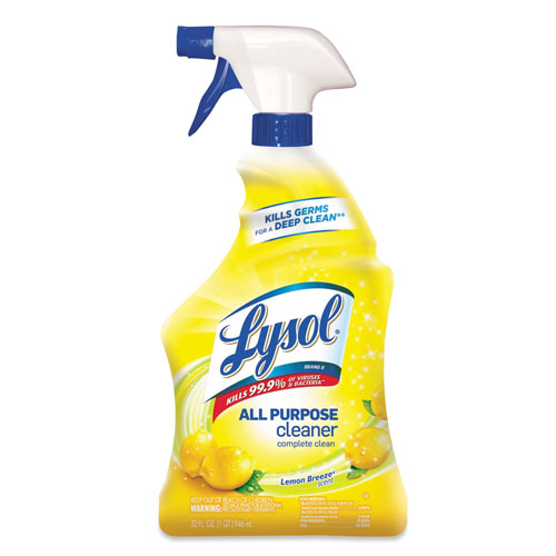 Lysol Trigger Bottle All Purpose Cleaner, Lemon Scented, 32 Oz