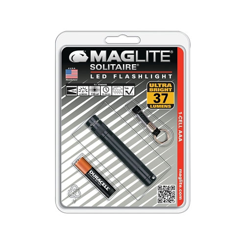 Maglite® Solitaire® LED AAA Flashlight, AAA, 37, Black